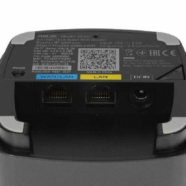 Бесшовный Mesh роутер ASUS ZenWiFi AX XD4 AX1800, черный, 3 шт. в комплекте