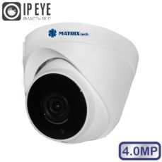 IP камера видеонаблюдения MATRIXtech MT-DP4.0IP20G белый 2,8 мм фиксированный