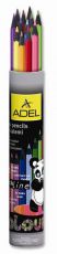 Карандаши цветные Adel BlacklinePBT 211-2312-003 черное дерево 3мм 12 цв. корпус цветной алюм. тубус